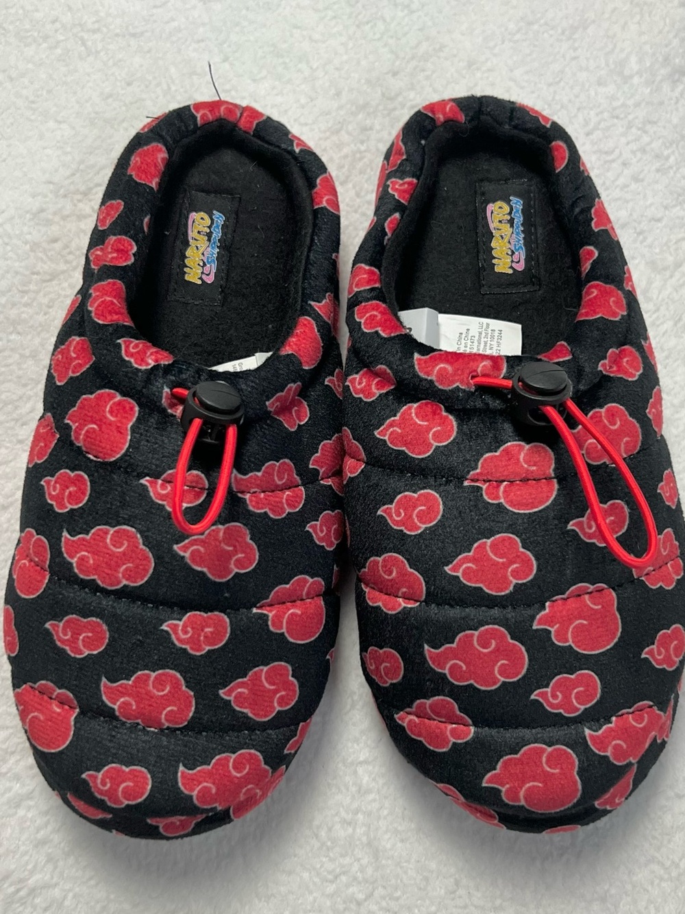 Naruto Akatsuki Slippers 🖤 Red Cloud Anime Hot Topic